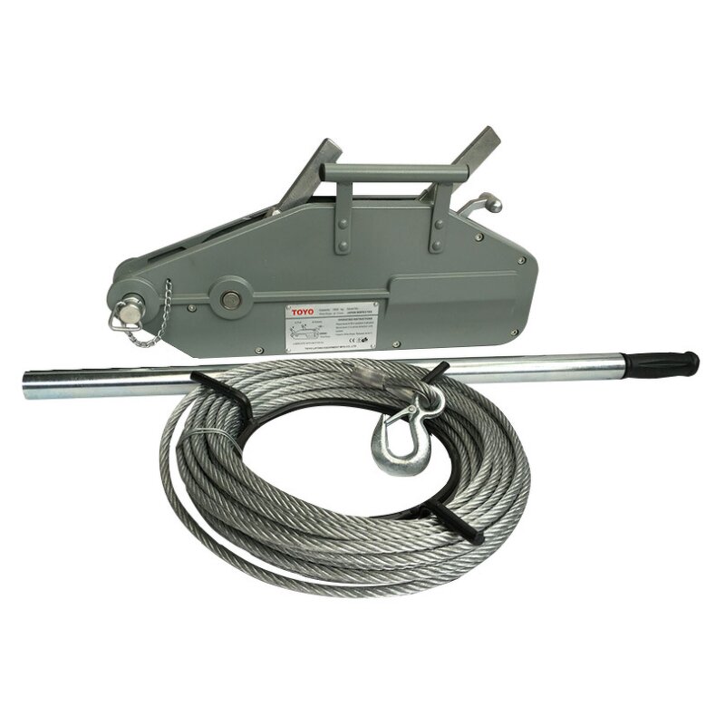 Hand Winch Manufacturer - All Capacity Ratchet Cable Puller 30m Galvanized Wire Rope