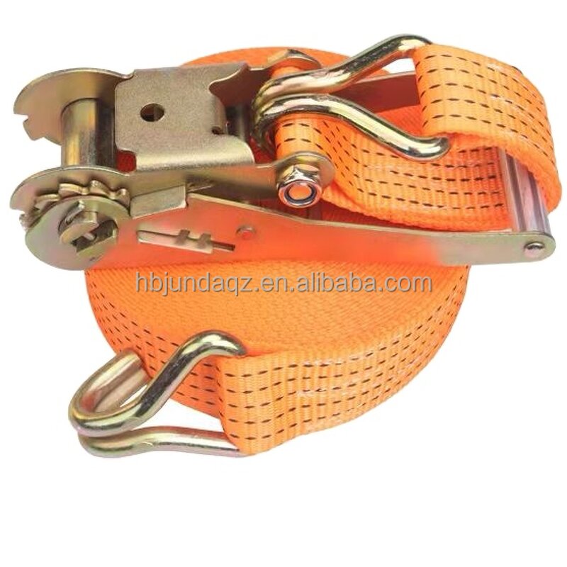 Ratchet Tie Down Strap Manufacturer - 2 Inch 3 Ton 10 Meters Cargo Lashing with Double Hook