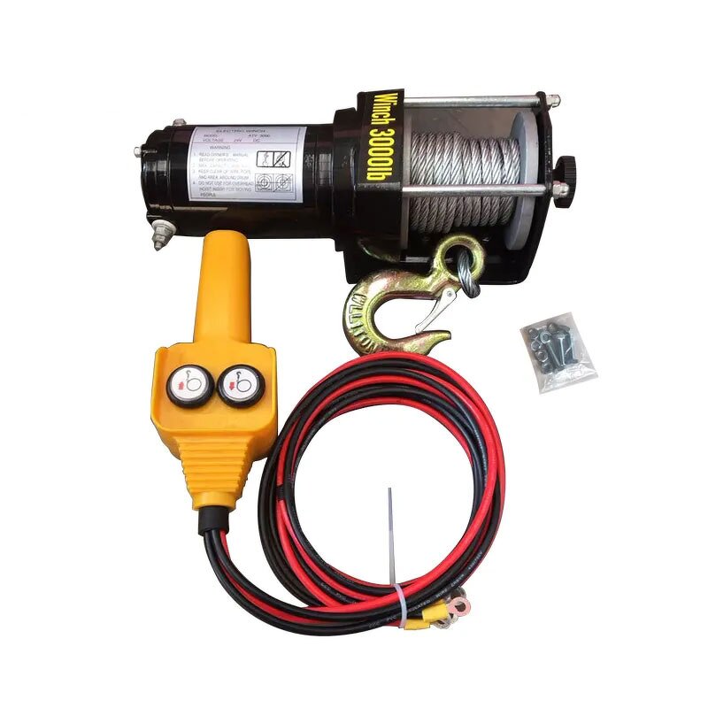 Electric Winch Hoist Manufacturer - 12V 24V with Rope Guide