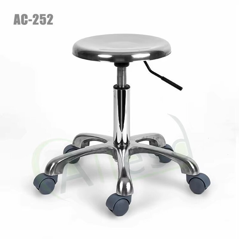 ESD Laboratory Chair Stool Manufacturer - Adjustable Round Stainless Steel