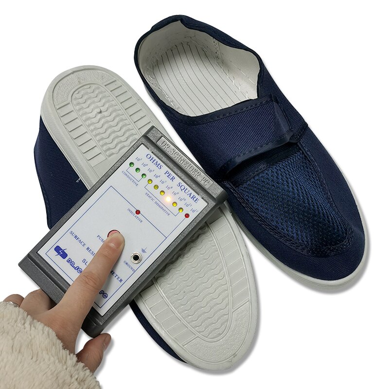 ESD Safety Shoes Manufacturer - Electronics Anti-static Mesh Breathable PVC for Cleanroom