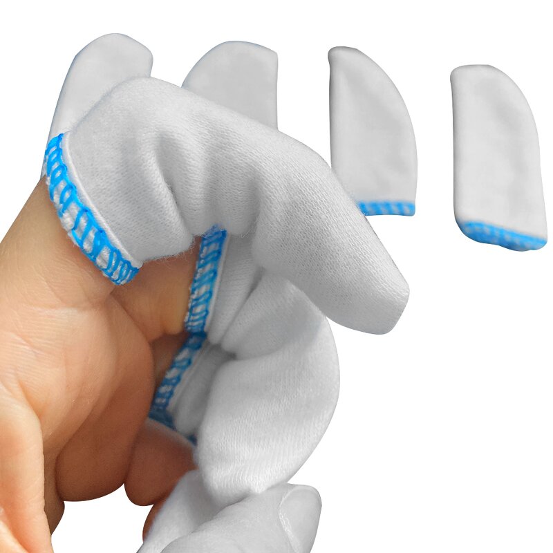 Finger Cots Manufacturer - 3.0cm Workshop Fingertips Protection White 100% Cotton