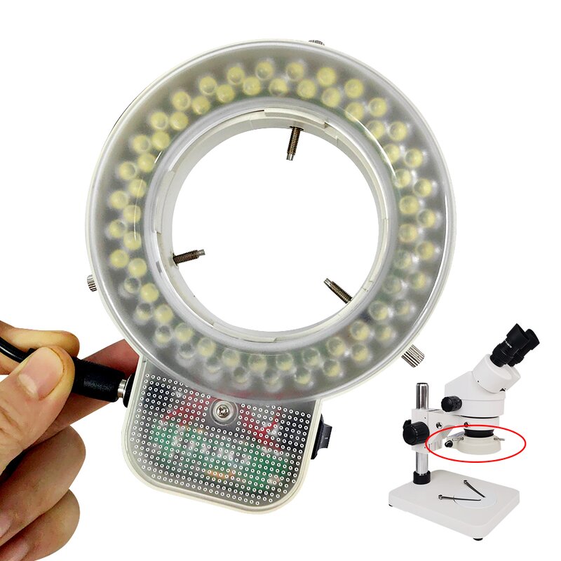 Microscope LED Ring Light Manufacturer - Customize Logo 64T Adjustable Light Source