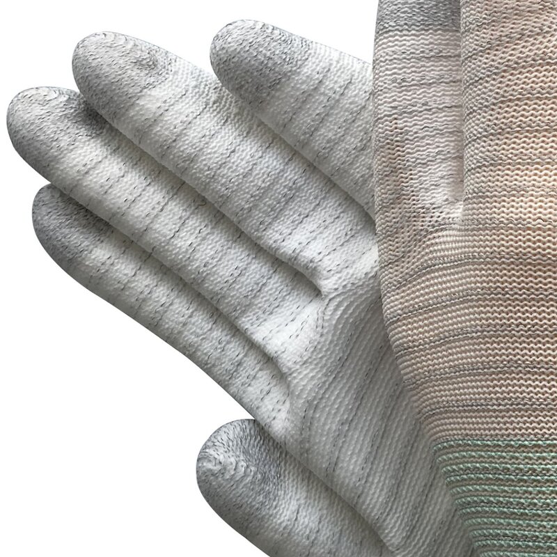 ESD Gloves Manufacturer - Carbon Knitted PU Coated Antistatic for Cleanroom