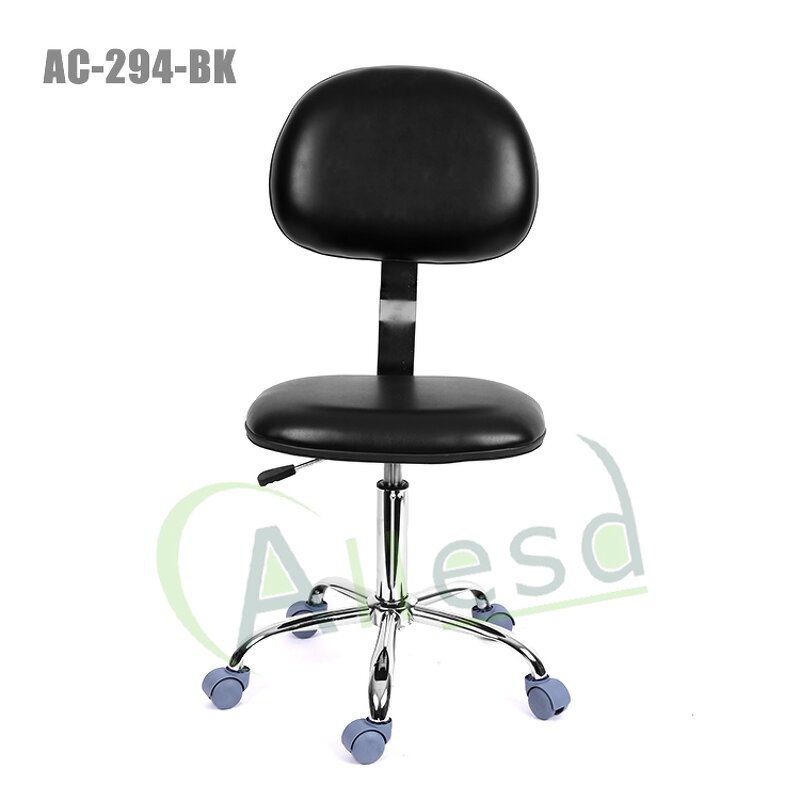 ESD PU Leather Chair Manufacturer - Competitive Price Foot Ring Round Steel for Lab