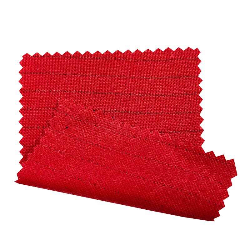 ESD Antistatic Fabric Manufacturer - RED YELLOW 260GSM CVC Knitted for ESD POLO Shirt