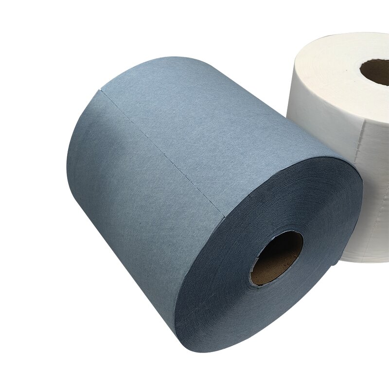 Industrial Paper Wipe Roll Manufacturer - Duty Non-woven Woodpulp Cellulose 56gsm 25X37cm