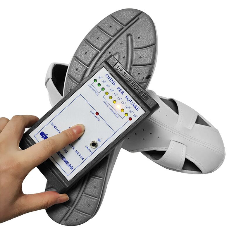 Antistatic ESD Shoes Manufacturer - Professional with Heel PU Upper for Cleanroom Work