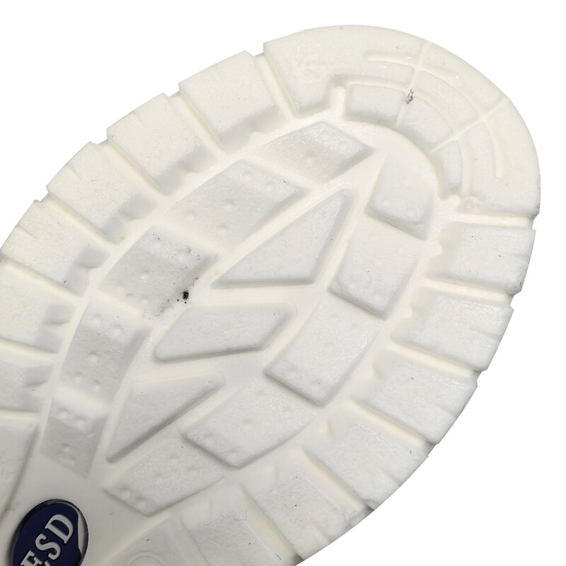 ESD Safety Shoes Manufacturer - Industrial Cleanroom Black Grey Anti Slip Steel Toe