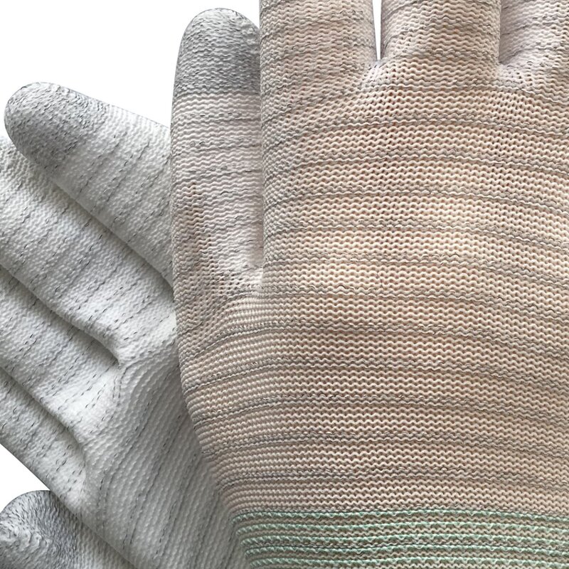 ESD Gloves Manufacturer - Carbon Knitted PU Coated Antistatic for Cleanroom