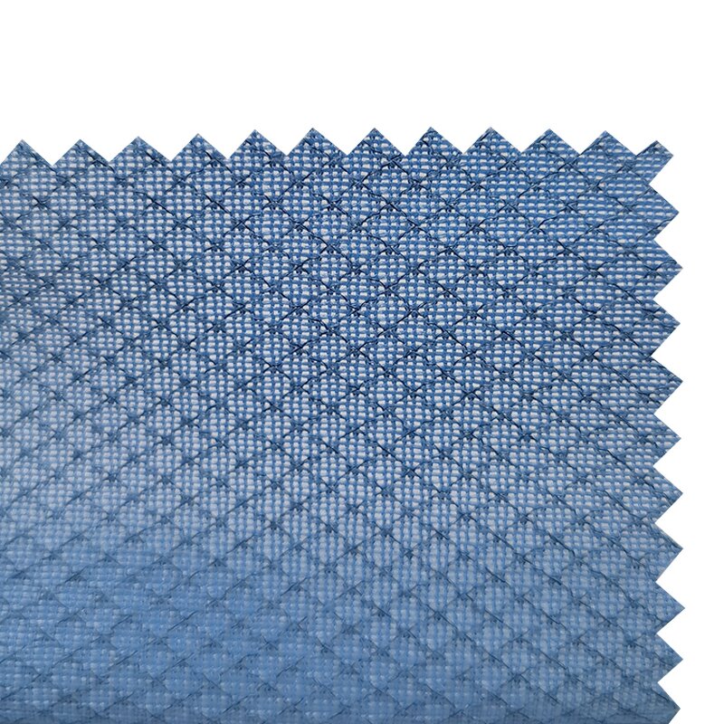 Polyester ESD Anti-Static Knitting Fabric Manufacturer - Dust Proof Blue 145GSM for Coat
