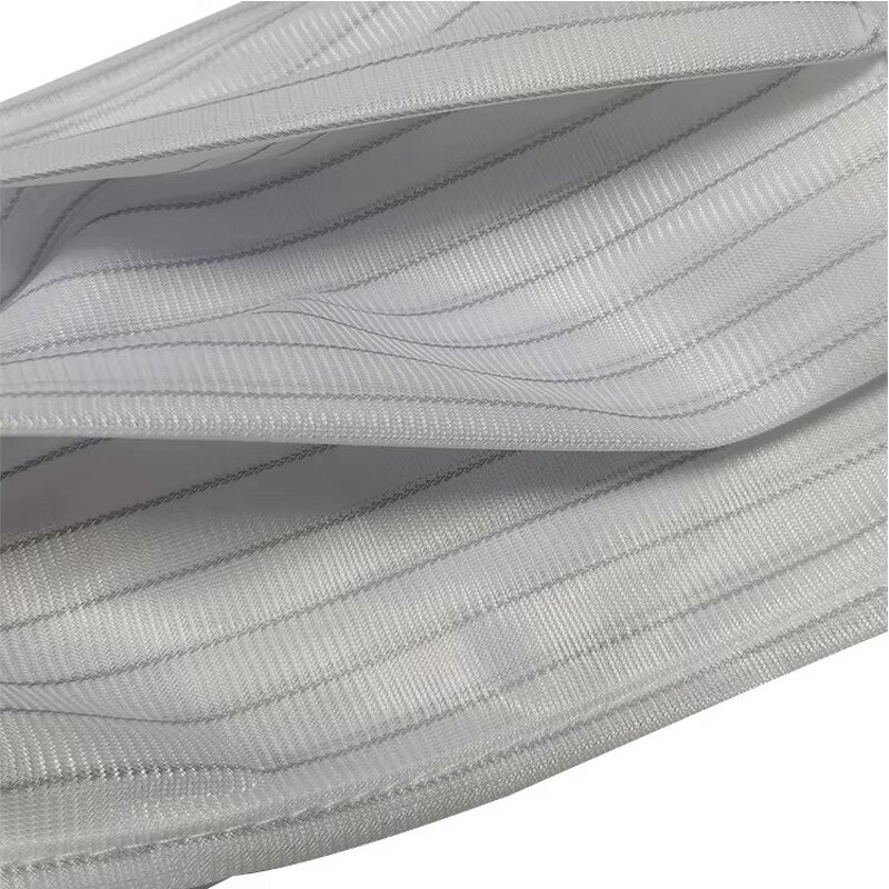 Antistatic ESD Fabric Face Cover Manufacturer - Stripe Design Lint-free for Industrial Use