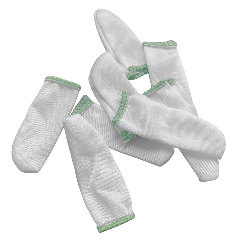 Safety Finger Cots Manufacturer - Absorb Sweat White Color Polyester for Cleanroom