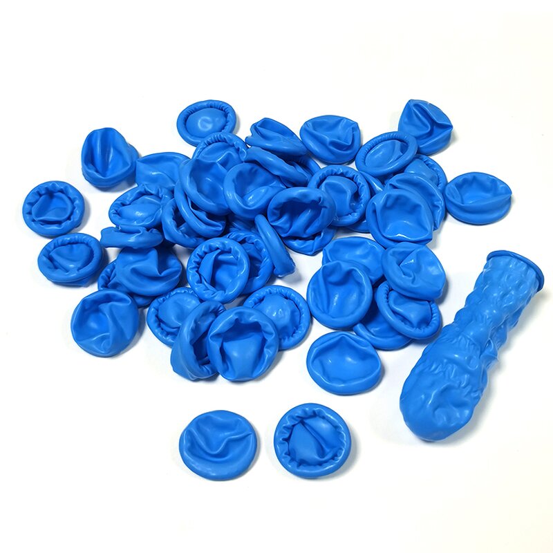 Disposable Nitrile Finger Cots Manufacturer - Blue Color Medium Size Factory Direct Sale