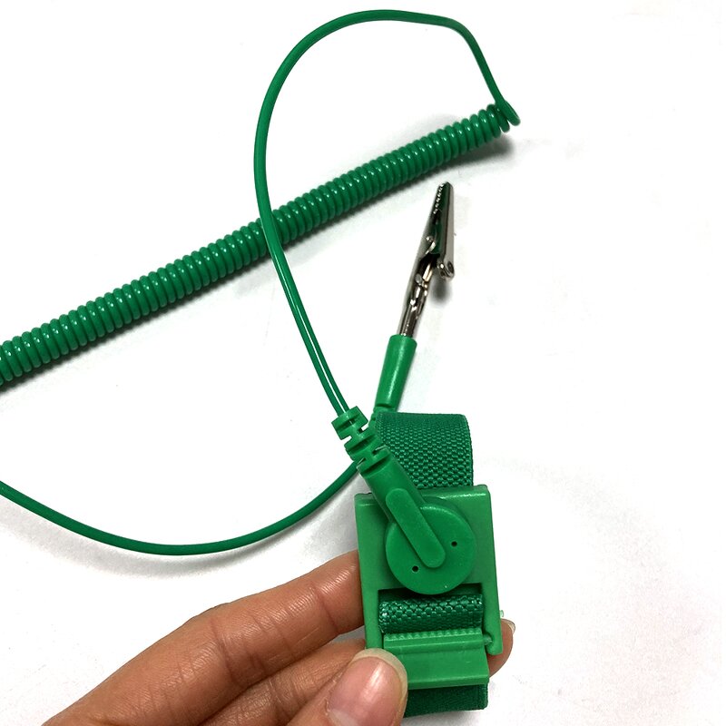 ESD Antistatic Wrist Strap Manufacturer - Wholesale Green Color PU Cord Dust Free