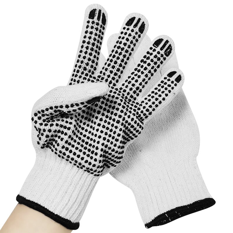 Safety Gloves Manufacturer - Cotton PVC Dotted Anti-slip Wear-resistant for Work