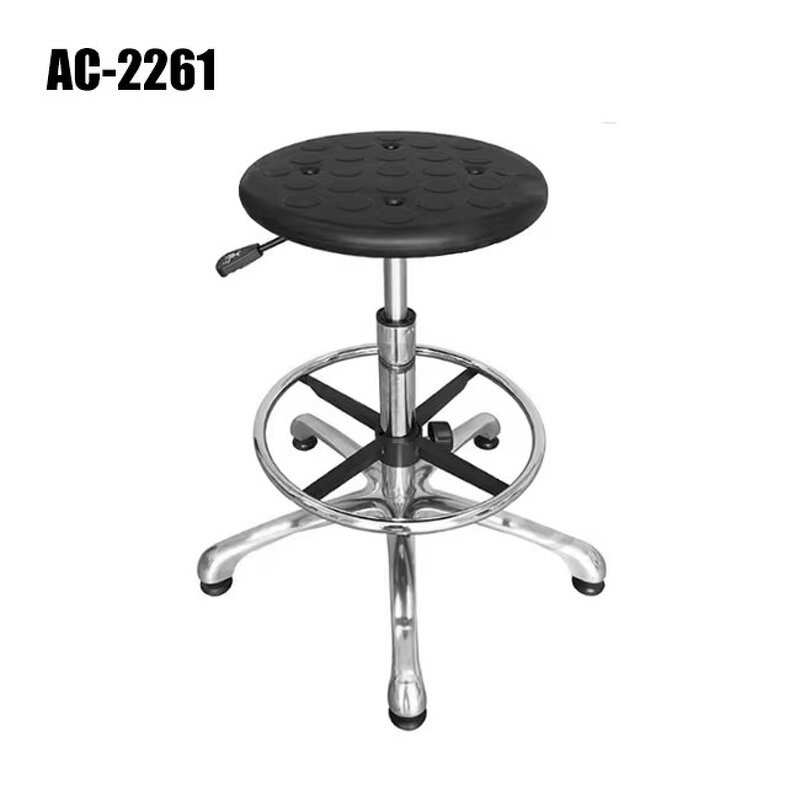 ESD Office Chair Manufacturer - Height Adjustable Dia 350mm Black PU Foam Anti-static Swivel