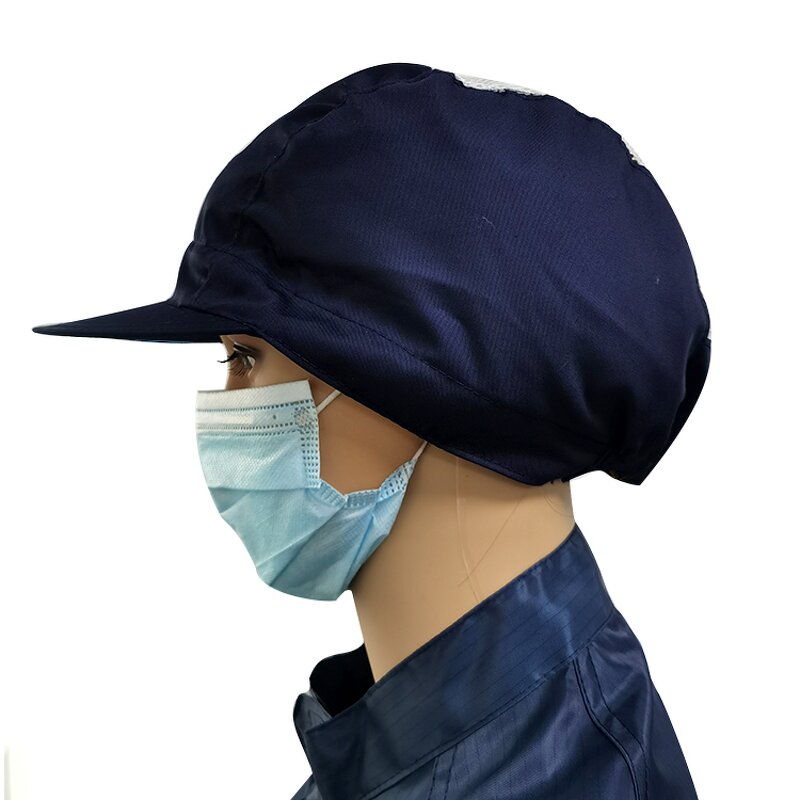 Cleanroom Anti-static Hat Manufacturer - TC Polyester Cotton for Electronic Working