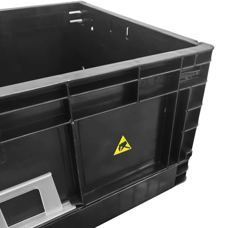 ESD Anti-Static Container Box Manufacturer - New Material Black for PCB Electronics