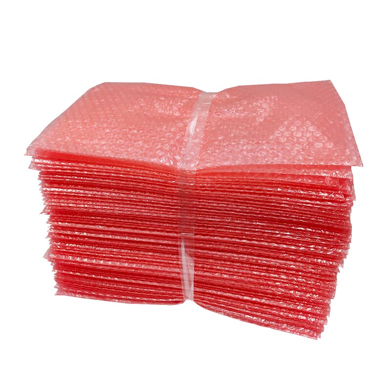 ESD Anti-Static Bubble Film Bag Manufacturer - Red Double-Sided for Circuit Board Packaging