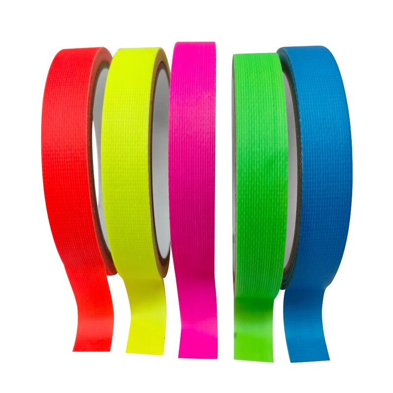 Gaffer Tape Manufacturer - Cloth Neon Fluorescent Colored Reflective Black Bar for Marking
