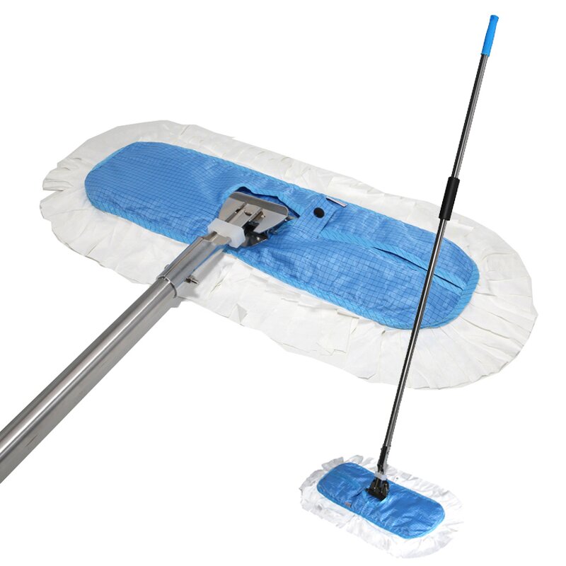 ESD Cleanroom Mop Manufacturer - Durable Washable Anti-Dust Large Surface Microfiber