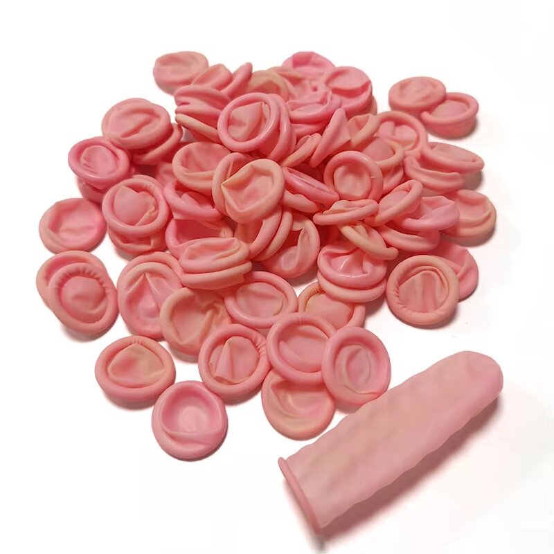 ESD Finger Cots Manufacturer - Anti Static Cleanroom Electronics Industry 100% Natural Latex Pink