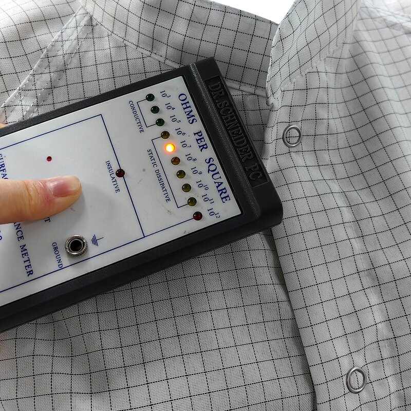 Antistatic Clothing Manufacturer - Custom Oxford Conductive Carbon Fabric ESD Lab Coat