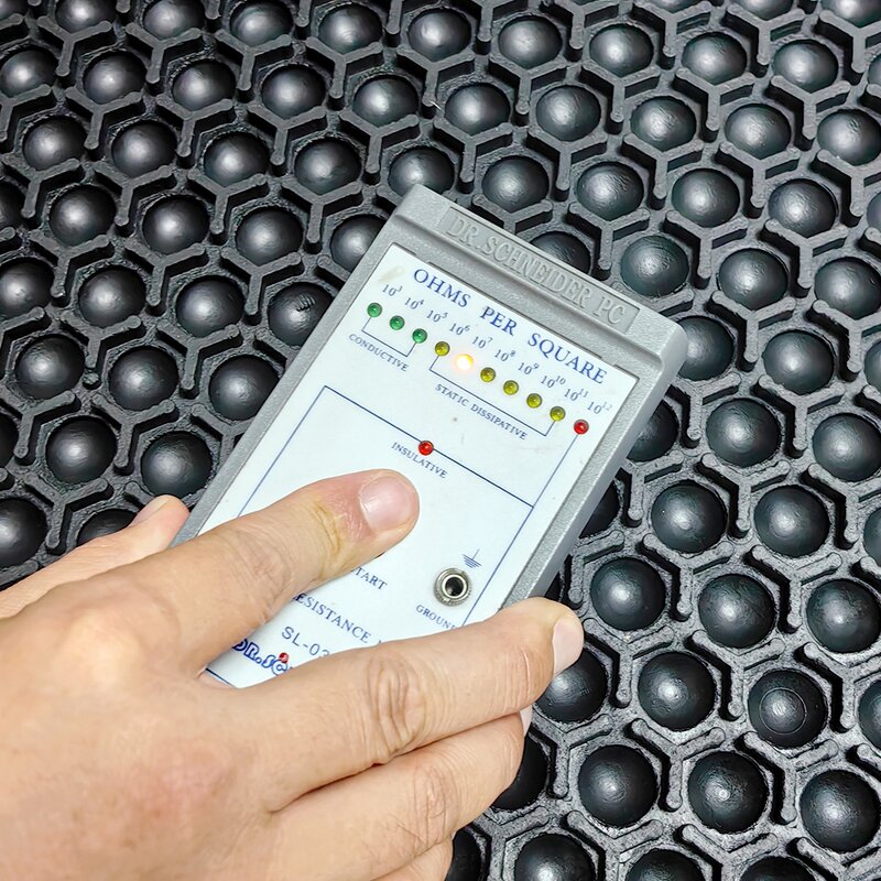 ESD Anti Static Floor Mat Manufacturer - Industrial Dust Free Workshop Cone Pattern Anti-Fatigue