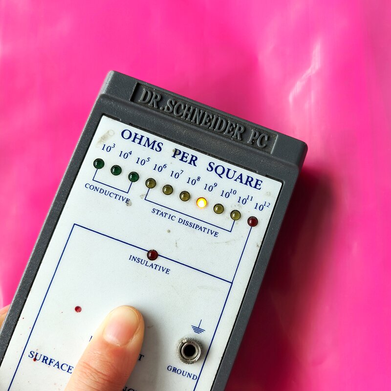 ESD Anti-Static Self-Sealing Pocket Manufacturer - PE Pink Thickened 16 Thread Shielding