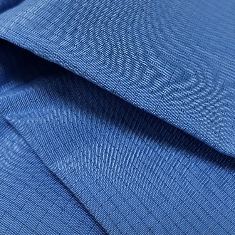 Antistatic Fabric Manufacturer - 4MM X 4MM Grid Blue Dust Free Washable for Industry