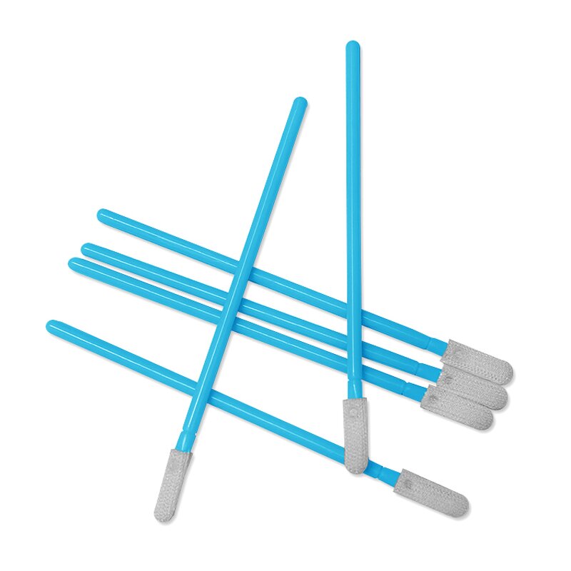 Cleanroom Cleaning Swabs Stick Manufacturer - Factory Supply Lint Free 100pcs Disposable Blue Mini