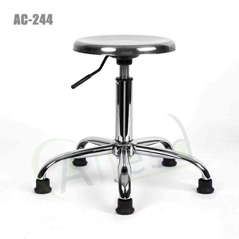 ESD Laboratory Chair Stool Manufacturer - Adjustable Round Stainless Steel