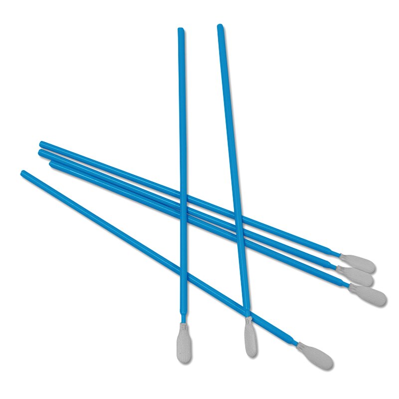 Cleanroom Swab Manufacturer - Stick Polyester Fabric Blue Rod