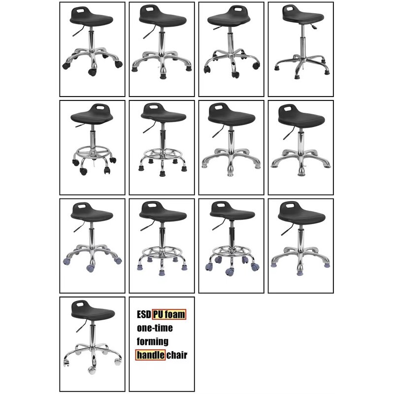 ESD Stool/Chair Manufacturer - Adjustable PU for Cleanroom Anti-Static