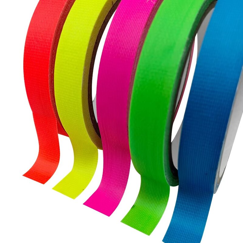 Gaffer Tape Manufacturer - Cloth Neon Fluorescent Colored Reflective Black Bar for Marking