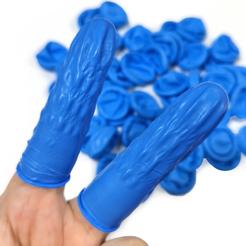 Disposable Nitrile Finger Cots Manufacturer - Blue Color Medium Size Factory Direct Sale
