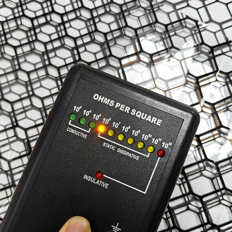 ESD Grid Curtain Manufacturer - Thickness 0.3mm Transparent PVC for Cleanroom Door Partition