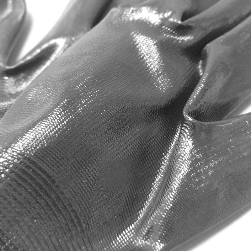 Nylon Nitrile Coated Glove Manufacturer - Black Industrial Mechanic Work Anti-oil