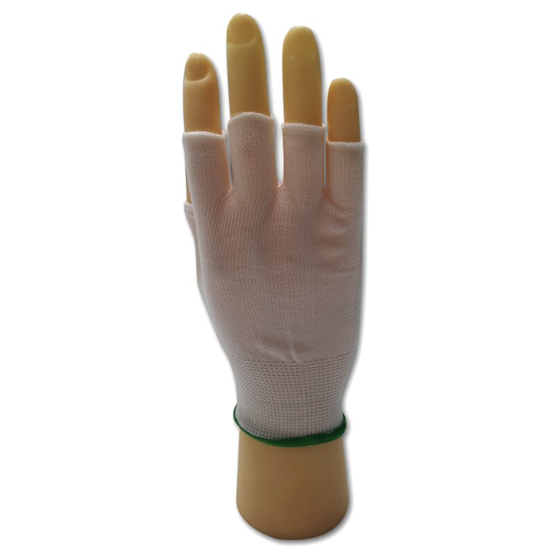 Cleanroom Liner Gloves Manufacturer - Reusable Fingerless Half-Finger Polyester