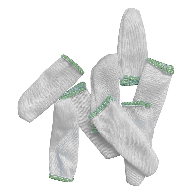 Safety Finger Cots Manufacturer - Absorb Sweat White Color Polyester for Cleanroom