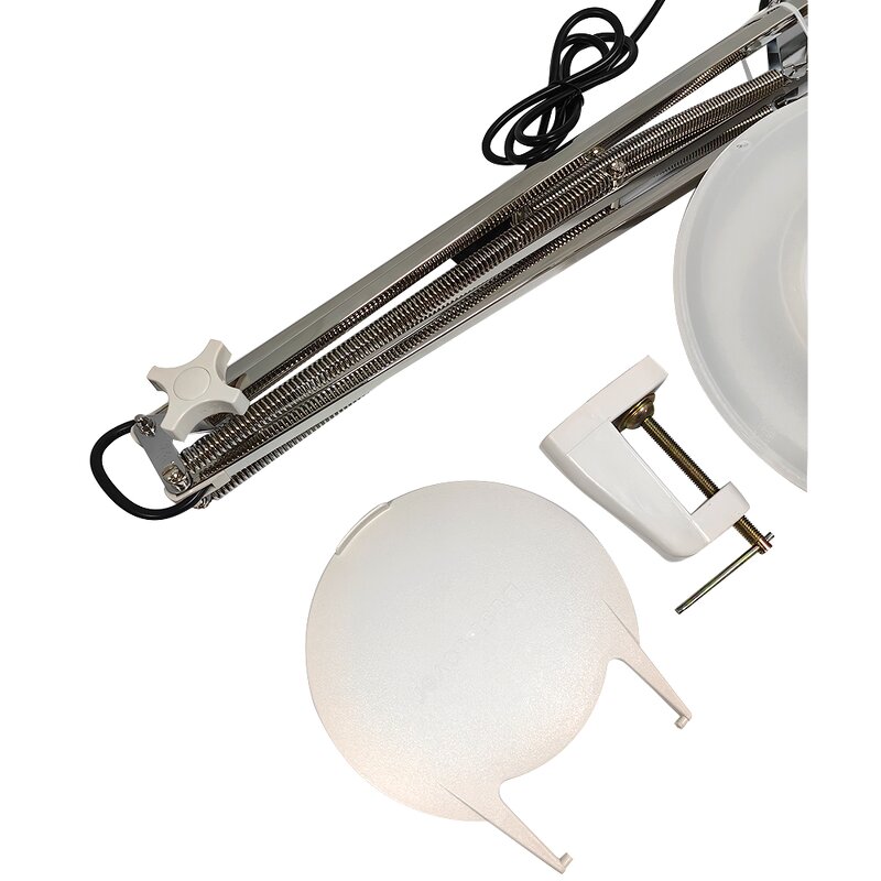 Electronic Circuit Board Repair Lamp Manufacturer - High-definition Clip White Glass 5X LED Desk Magnified