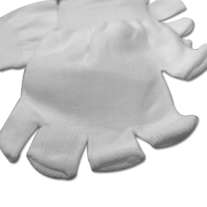 Cleanroom Liner Gloves Manufacturer - Reusable Fingerless Half-Finger Polyester