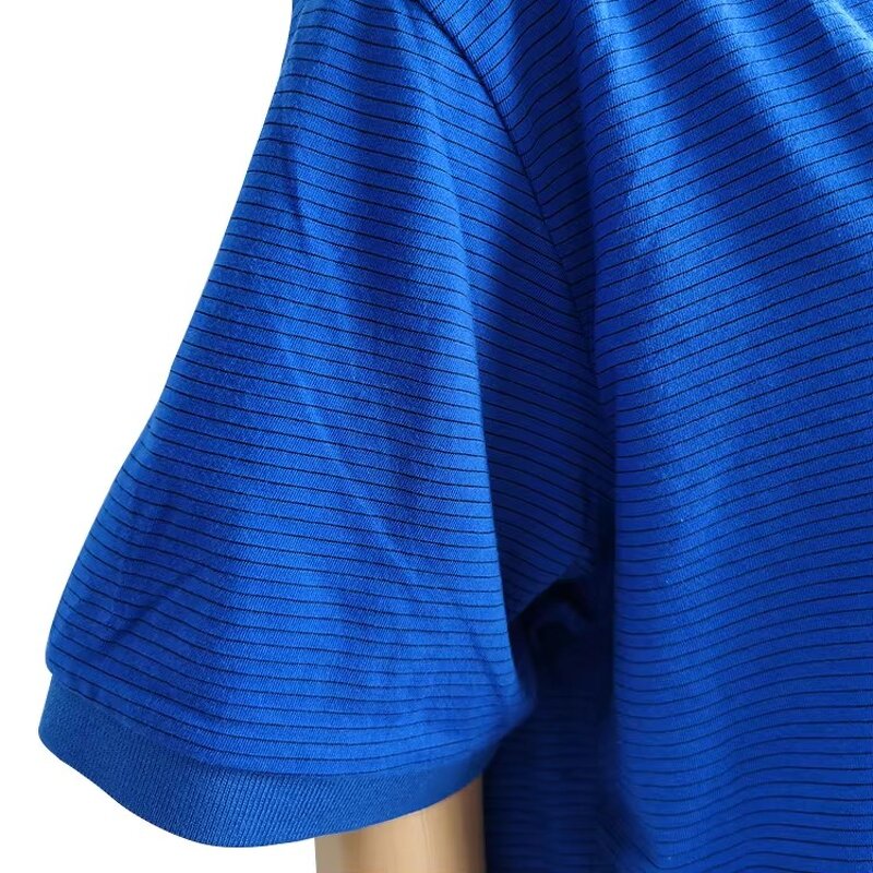 ESD Anti-Static T-Shirt Manufacturer - Lint-Free Short Sleeve 96% Cotton + 4% Conductive Fiber