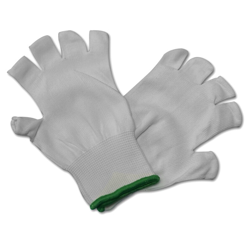 Cleanroom Liner Gloves Manufacturer - Reusable Fingerless Half-Finger Polyester