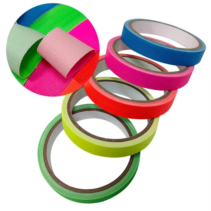 Gaffer Tape Manufacturer - Cloth Neon Fluorescent Colored Reflective Black Bar for Marking
