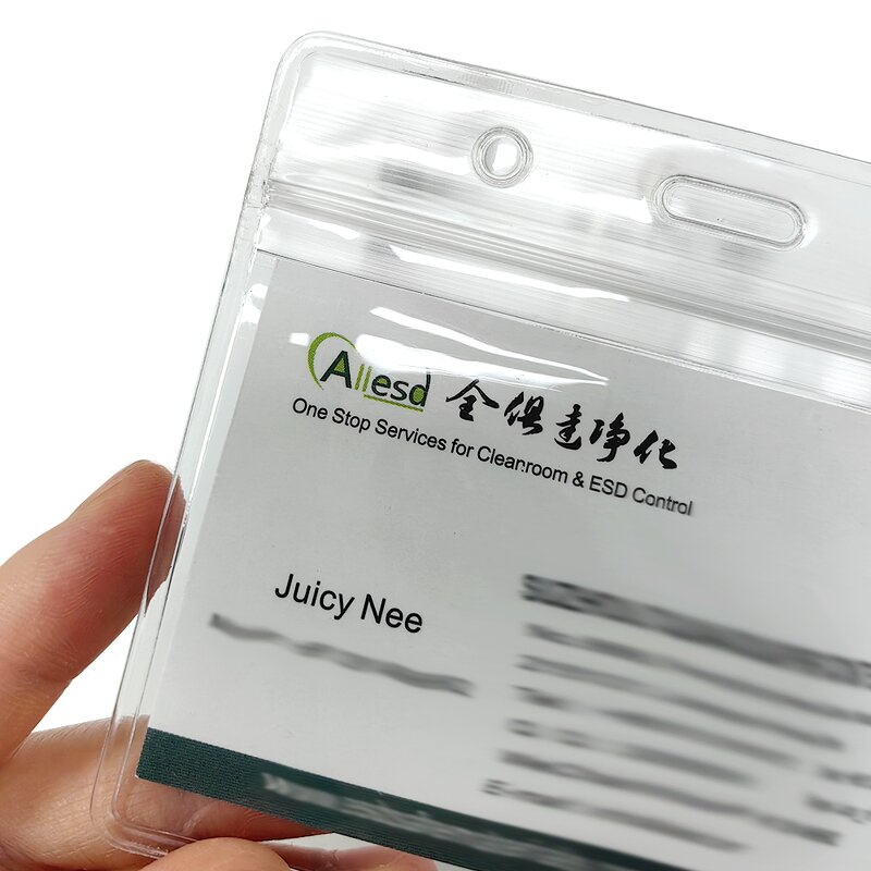 ESD Plastic ID Card Holder Manufacturer - Transparent PP Antistatic with Clip