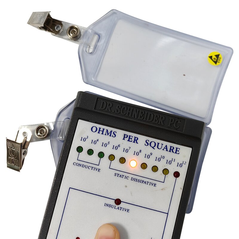 ESD Work Badges Holder Manufacturer - Transparent Office Stationery Antistatic with Clip