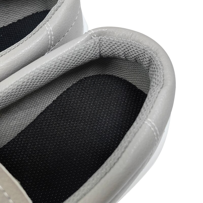 ESD Safety Shoes Manufacturer - Industrial Cleanroom Black Grey Anti Slip Steel Toe