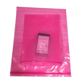 ESD Pink PE Bag Manufacturer - PE/NY/AL/PET Customize Size Large Static Antistatic Zipper